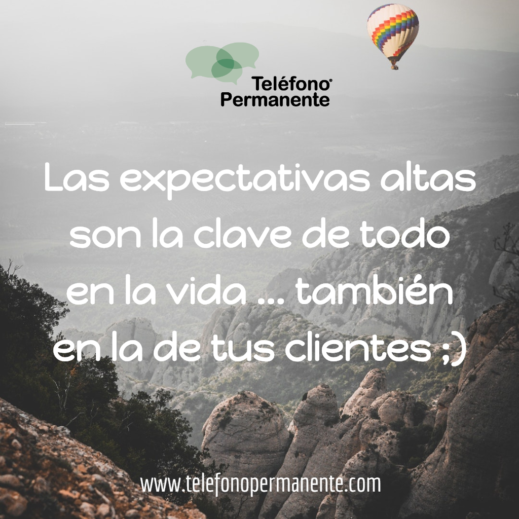 post altas expectativas de los clientes en instagram de contact center telefono permanente