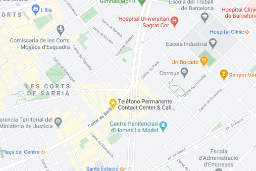 localizacion en barcelona de las oficinas del call center telefono permanente