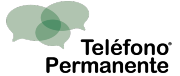 telefono permanente logo head web
