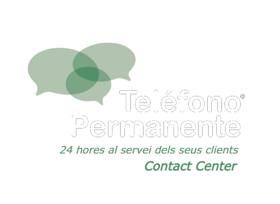 logo de telefono permanente con las lestras blancas